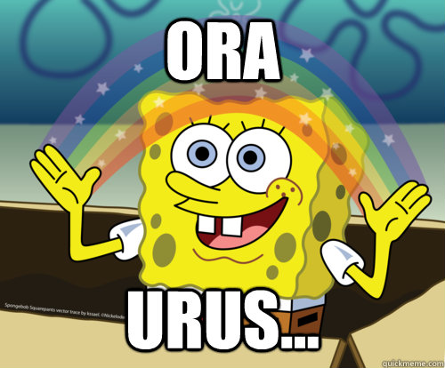 ora urus... - ora urus...  Spongebob rainbow