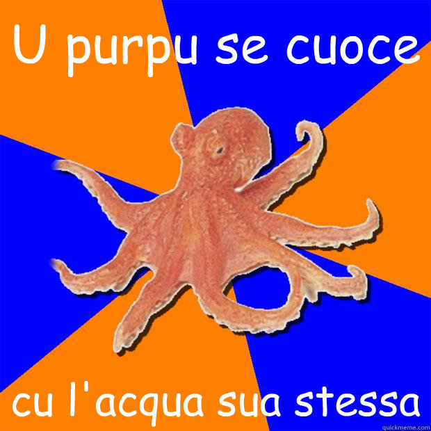 U purpu se cuoce cu l'acqua sua stessa  Online Diagnosis Octopus