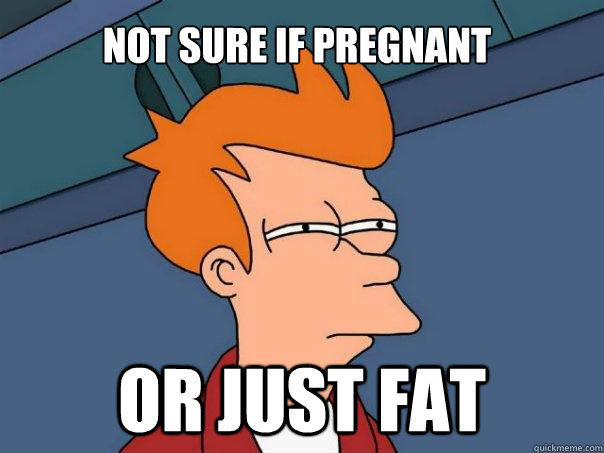 not sure if pregnant or just fat  Futurama Fry