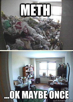 METH ...OK MAYBE ONCE  Hoarder