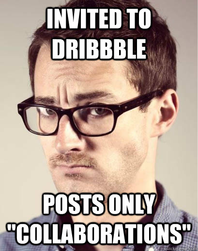 invited to dribbble posts only 