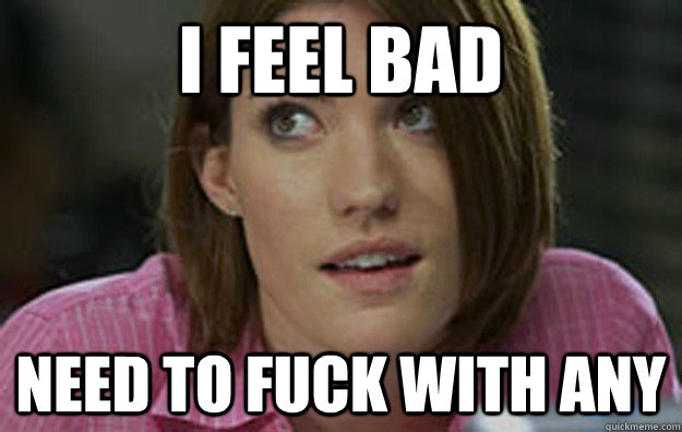 I feel bad need to fuck with any  Debra Morgan makes up swears