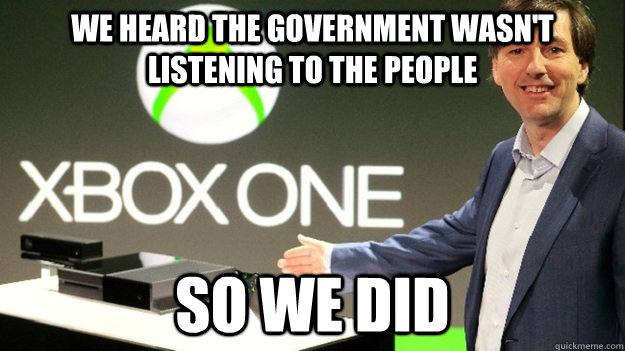 We heard the government wasn't listening to the people So we did  