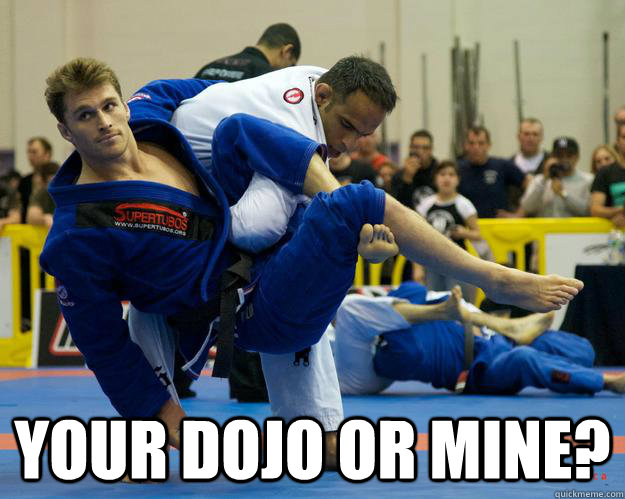  Your dojo or mine?  Ridiculously Photogenic Jiu Jitsu Guy