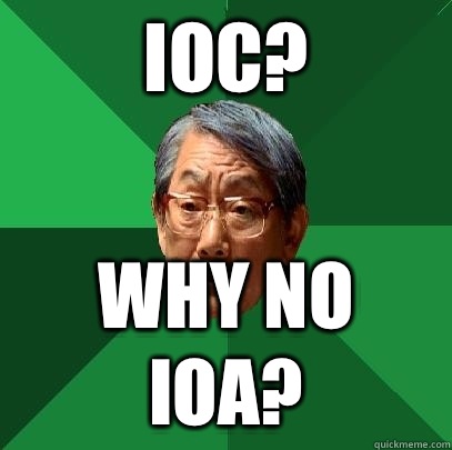 IOC? Why no IOA?  High Expectations Asian Father