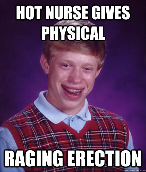 Hot Nurse Gives physical Raging erection  Bad Luck Brian