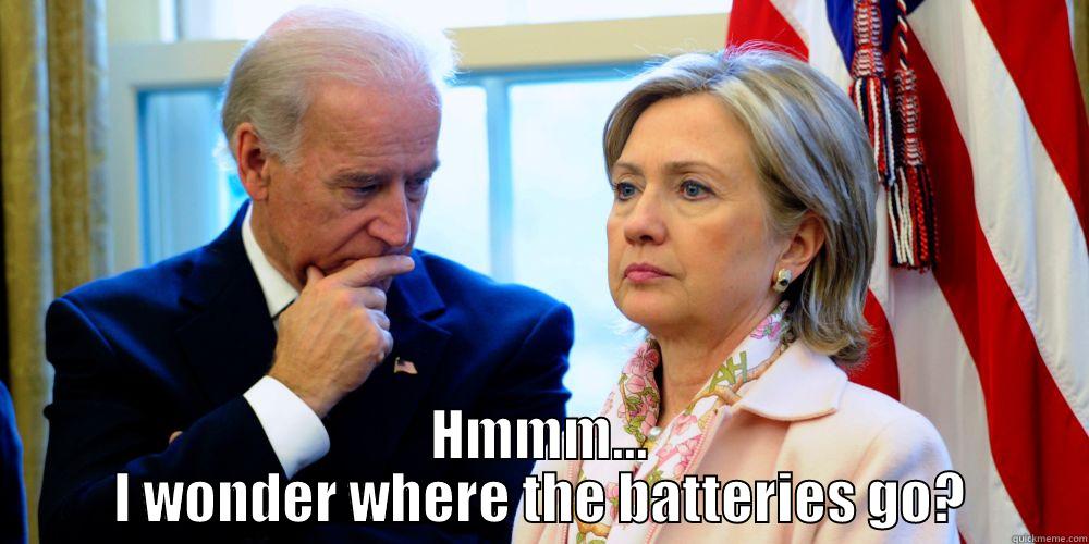 Hillary's Batteries -  HMMM... I WONDER WHERE THE BATTERIES GO? Misc