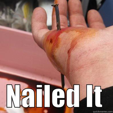 Nailgun Fail 2 -  NAILED IT Misc