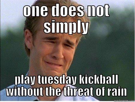 kickball mememememem - ONE DOES NOT SIMPLY PLAY TUESDAY KICKBALL WITHOUT THE THREAT OF RAIN 1990s Problems