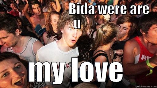                          BIDA WERE ARE U MY LOVE Sudden Clarity Clarence