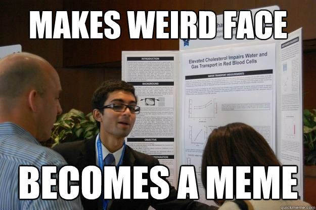 Makes weird face Becomes a Meme - Makes weird face Becomes a Meme  High School Researcher