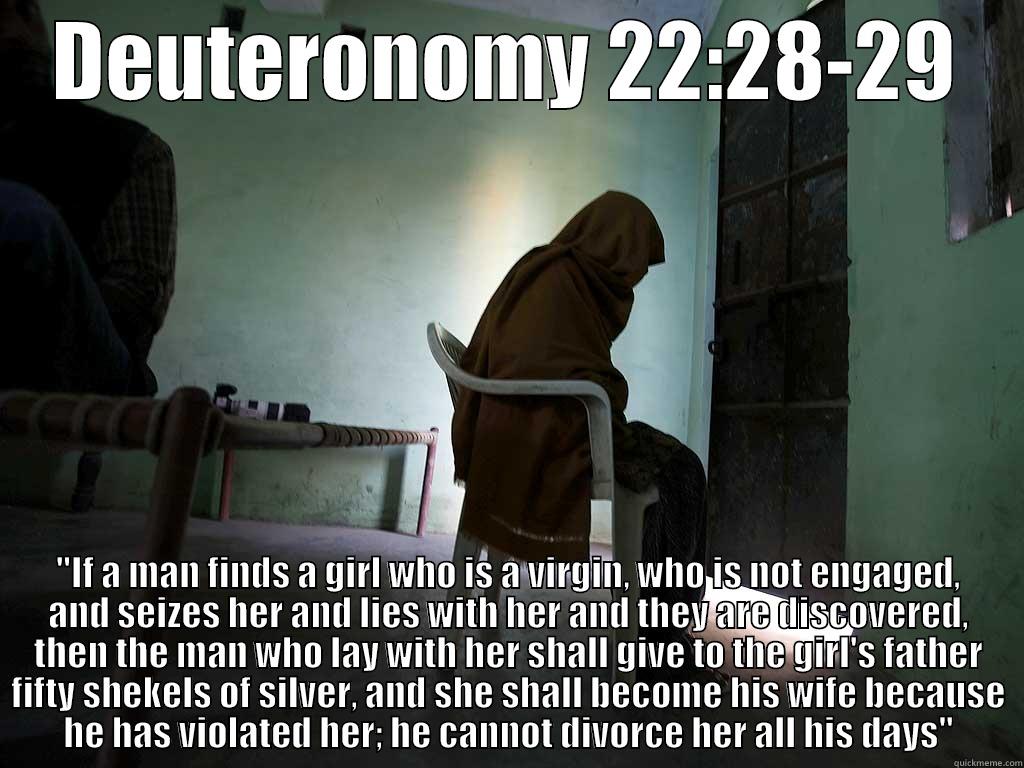 DEUTERONOMY 22:28-29 