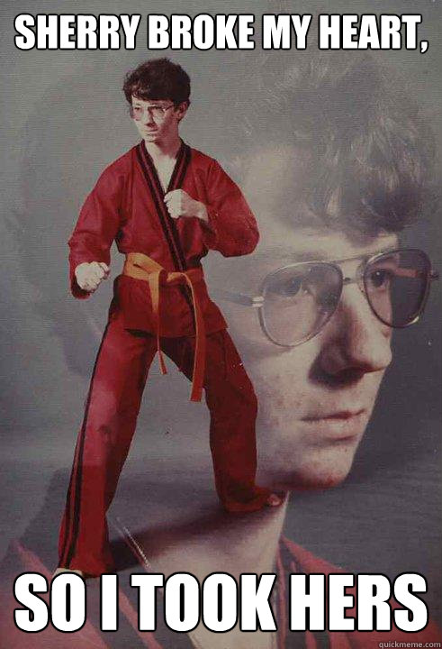 Sherry broke my heart, So i took hers - Sherry broke my heart, So i took hers  Karate Kyle