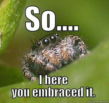 So..stair XDD - SO.... I HERE YOU EMBRACED IT. Misunderstood Spider