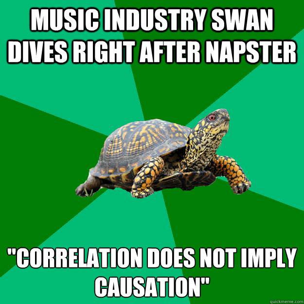 Music industry swan dives right after napster 