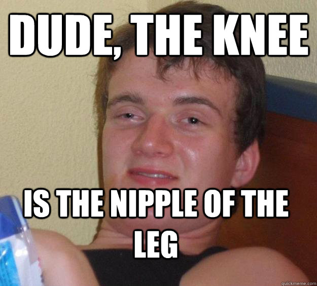 Dude, the Knee Is the nipple of the leg - Dude, the Knee Is the nipple of the leg  10 Guy