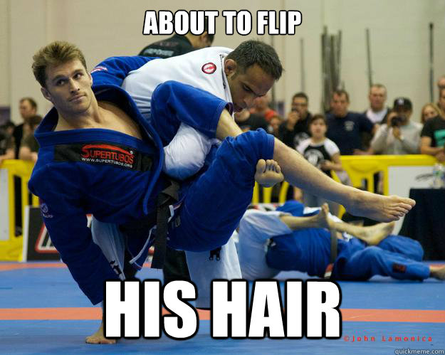 About to flip His hair  Ridiculously Photogenic Jiu Jitsu Guy