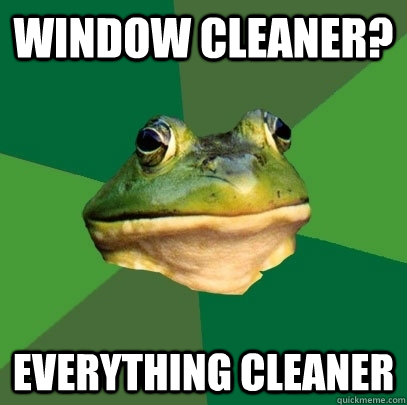 Window cleaner? Everything cleaner - Window cleaner? Everything cleaner  Spring FBF