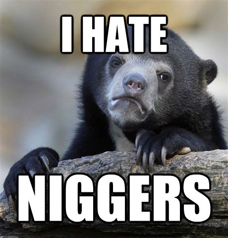 I HATE NIGGERS - I HATE NIGGERS  Confession Bear