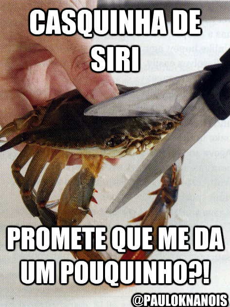 Casquinha de siri promete que me da um pouquinho?! @Pauloknanois - Casquinha de siri promete que me da um pouquinho?! @Pauloknanois  Optimistic Crab