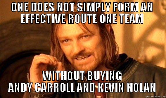 ONE DOES NOT SIMPLY FORM AN EFFECTIVE ROUTE ONE TEAM WITHOUT BUYING ANDY CARROLL AND KEVIN NOLAN Misc