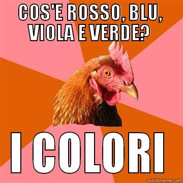 COS'E ROSSO, BLU, VIOLA E VERDE? I COLORI Anti-Joke Chicken