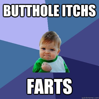 Butthole Itchs Farts  Success Kid