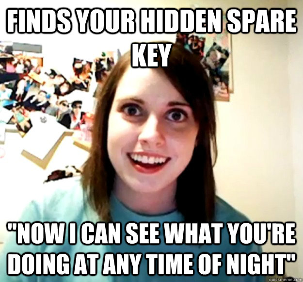 Finds your hidden spare key 