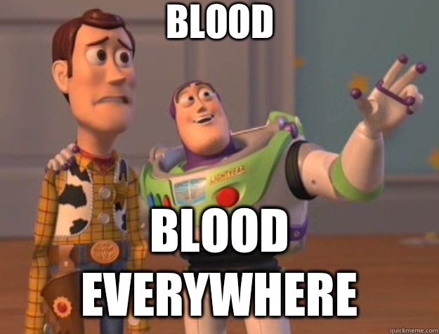 Blood Blood everywhere  Toy Story