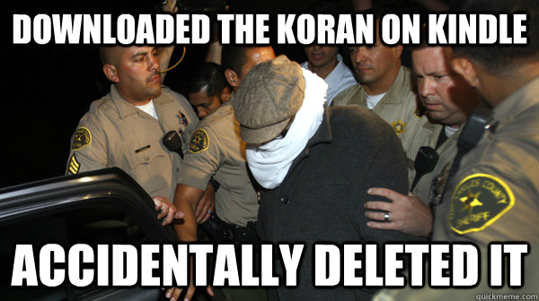 Downloaded the koran on kindle Accidentally deleted it  Defend the Constitution