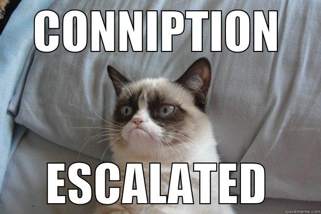 CONNIPTION ESCALATED Grumpy Cat