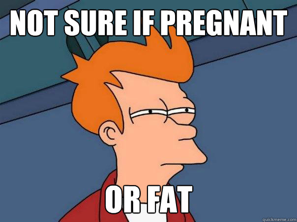 Not sure if pregnant or fat  Futurama Fry