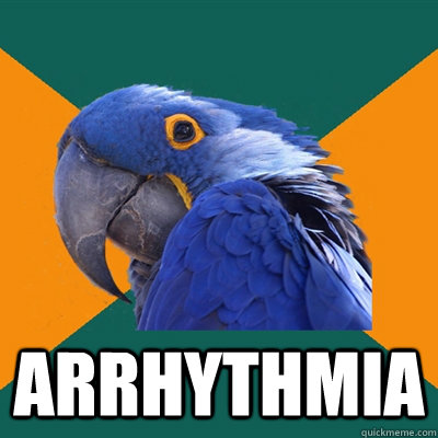  arrhythmia -  arrhythmia  Paranoid Parrot