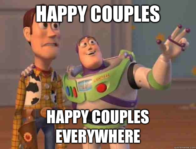 Happy couples Happy couples everywhere  