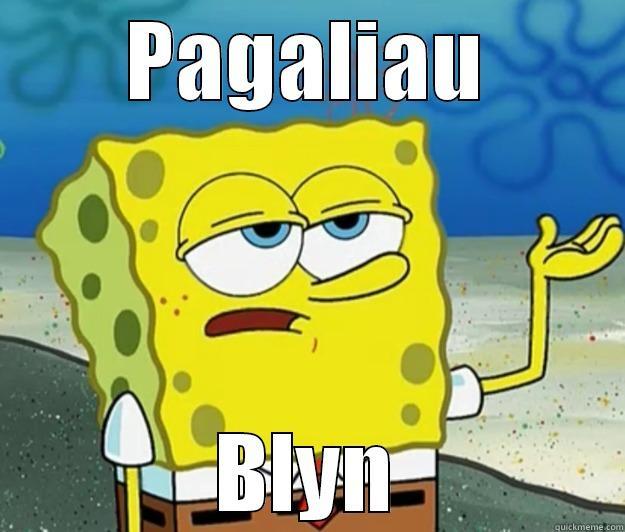 PAGALIAU BLYN Tough Spongebob