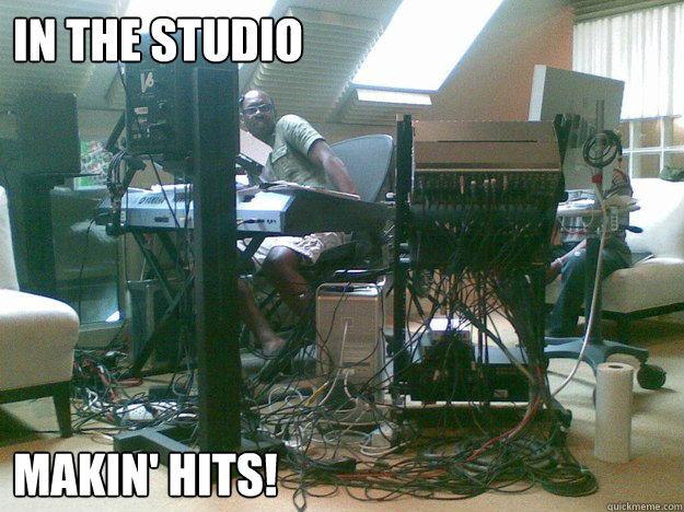 In the studio Makin' HITS! - In the studio Makin' HITS!  In The Studio Makin Hits