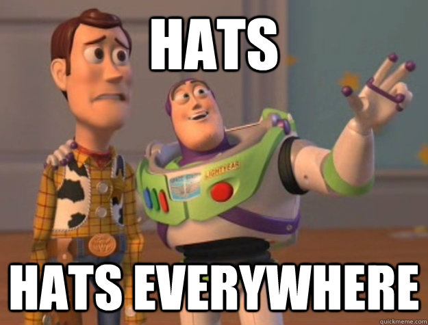 Hats hats everywhere  Toy Story