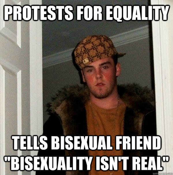 Protests for Equality Tells Bisexual Friend 