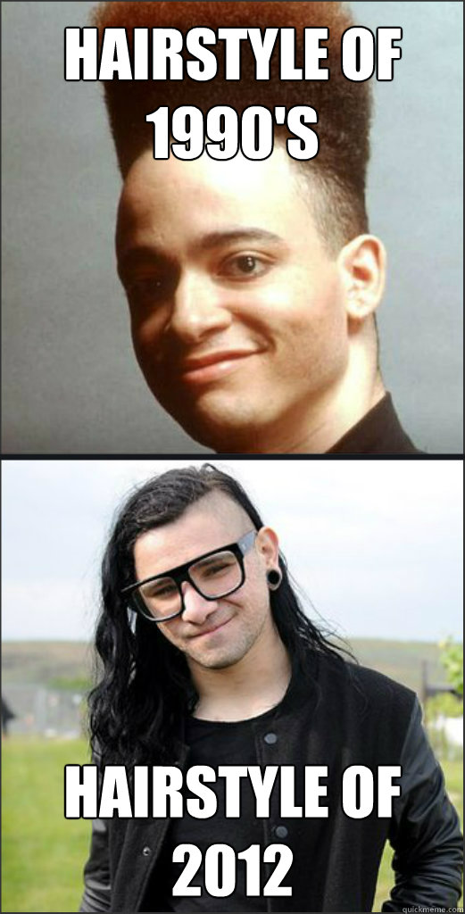 Hairstyle Of 1990's Hairstyle Of 2012  