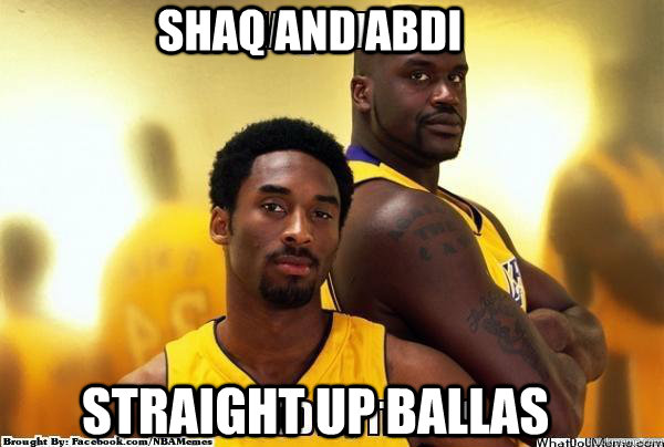 Shaq and Abdi Straight Up Ballas  memememe