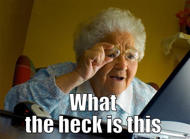 grandma uses the internet -  WHAT THE HECK IS THIS Grandma finds the Internet