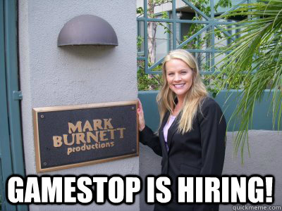 Gamestop is Hiring!  Flashpoint