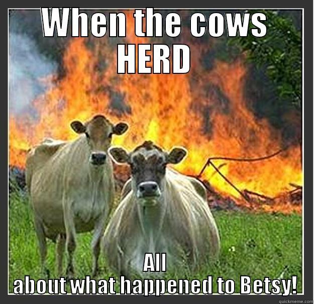 This is what happens - WHEN THE COWS HERD ALL ABOUT WHAT HAPPENED TO BETSY! Evil cows