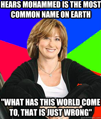 Hears Mohammed is the most common name on Earth 