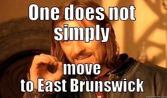 ONE DOES NOT SIMPLY MOVE TO EAST BRUNSWICK Boromir