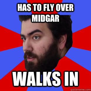 Has to fly over Midgar Walks in  The Completionist