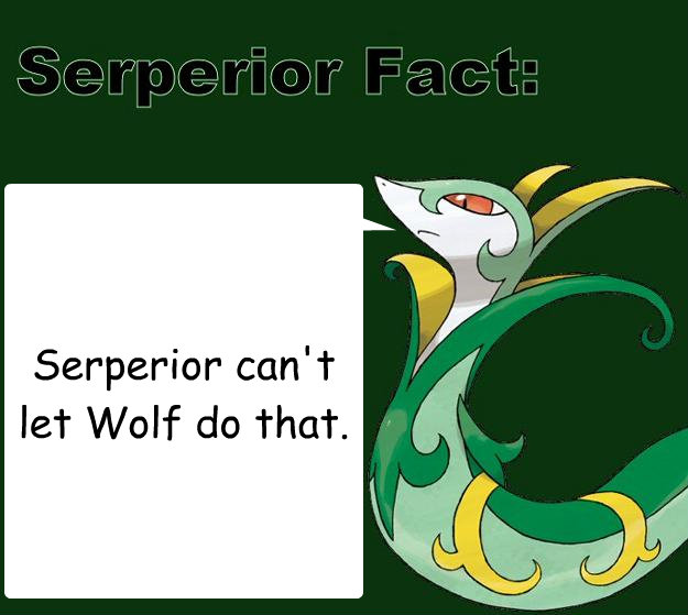 Serperior can't let Wolf do that. - Serperior can't let Wolf do that.  Serperior Facts