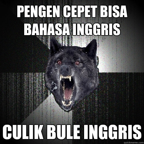 pengen cepet bisa bahasa inggris culik bule inggris - pengen cepet bisa bahasa inggris culik bule inggris  Insanity Wolf