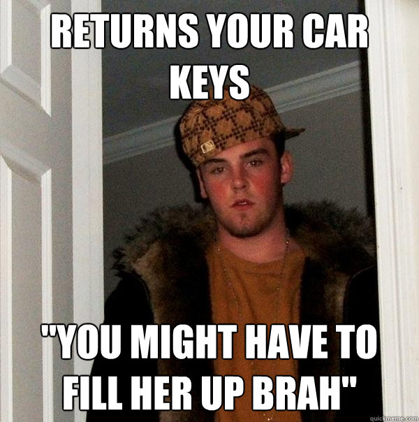 returns your car keys 