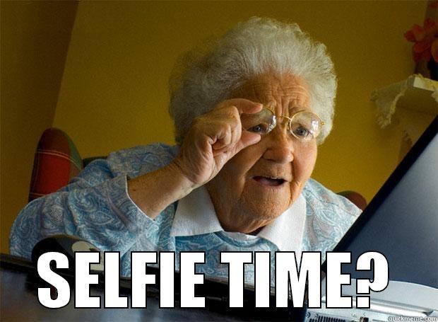  SELFIE TIME? Grandma finds the Internet